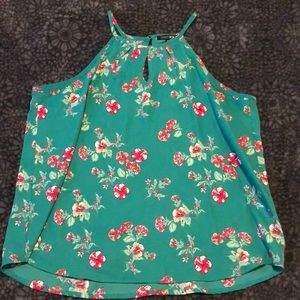 Sleeveless floral top